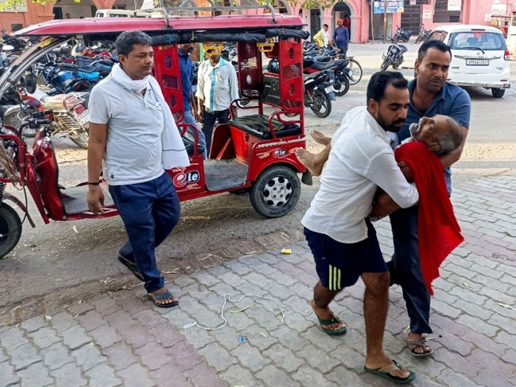 korban gelobang panas di india