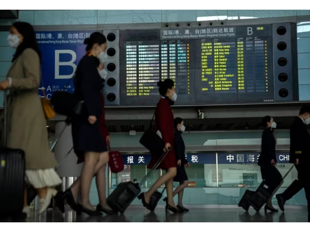 penerbangan internasional di bandara beijing