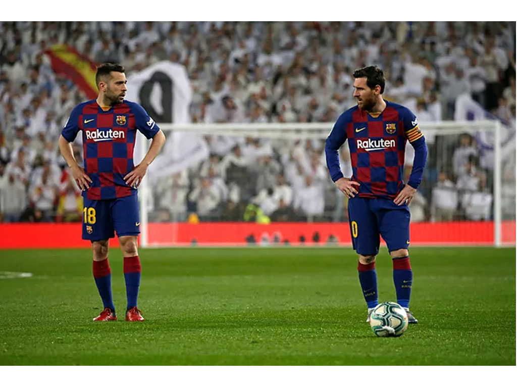 Reuni Mantan Trio Barcelona Lionel Messi dan Jordi Alba serta Sergio