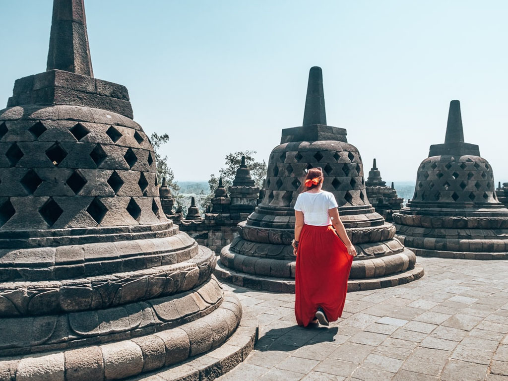 wisman di borobudur