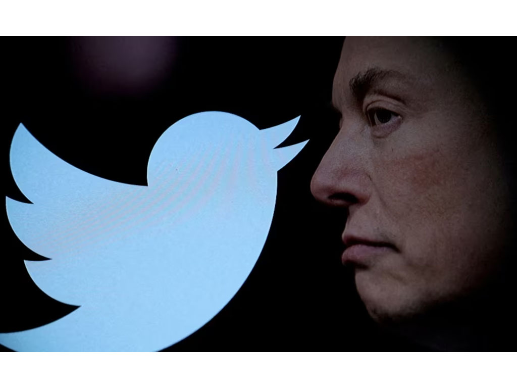 logo twitter dan foto elon musk