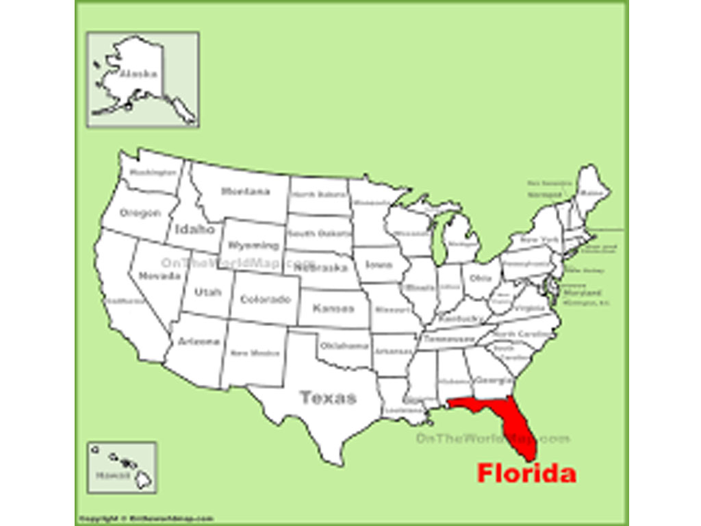 letak florida di as