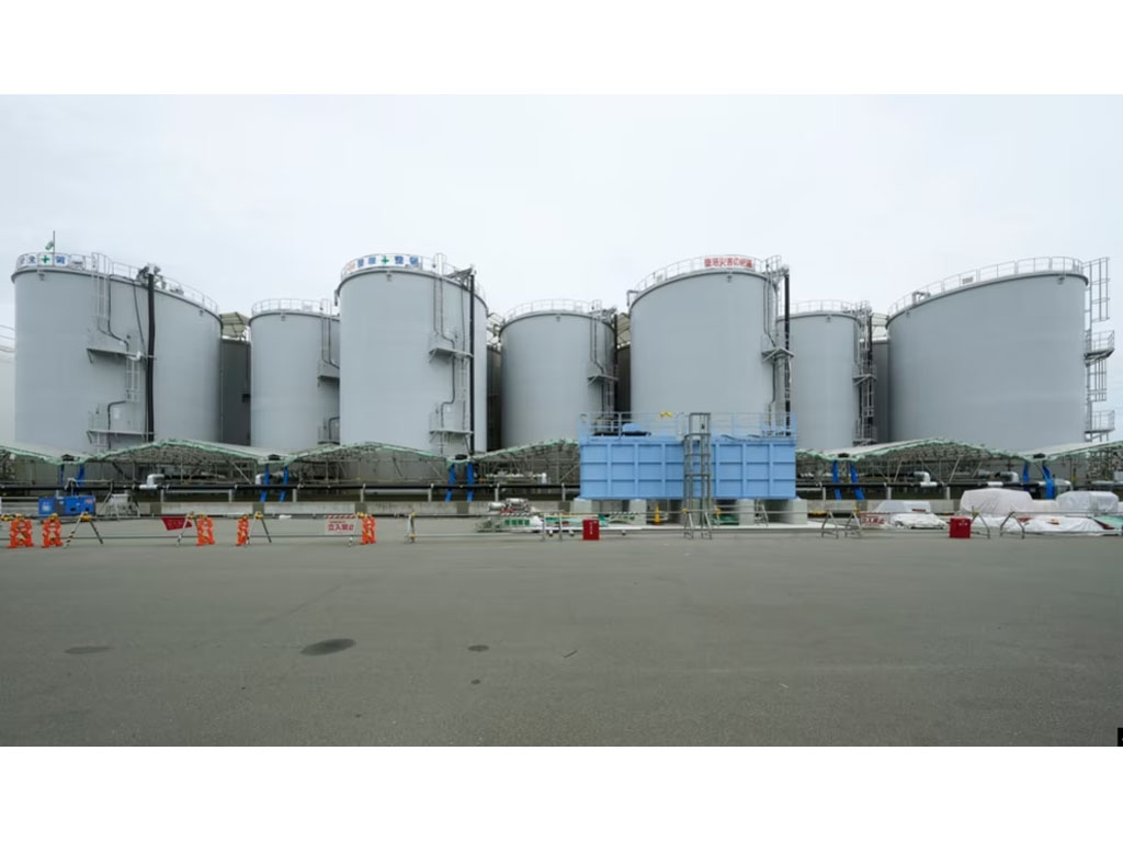 tangki  air limbah PLTN Fukushima