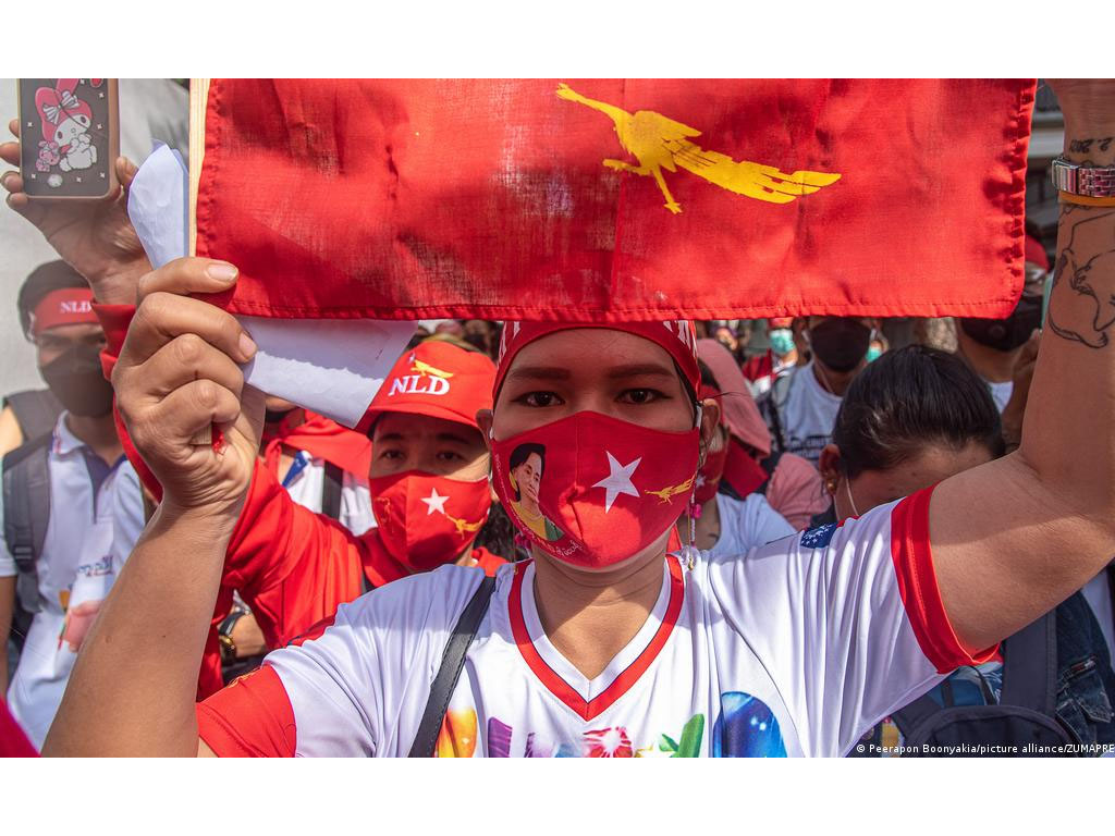 demo di kedubes myanmar di bangkok