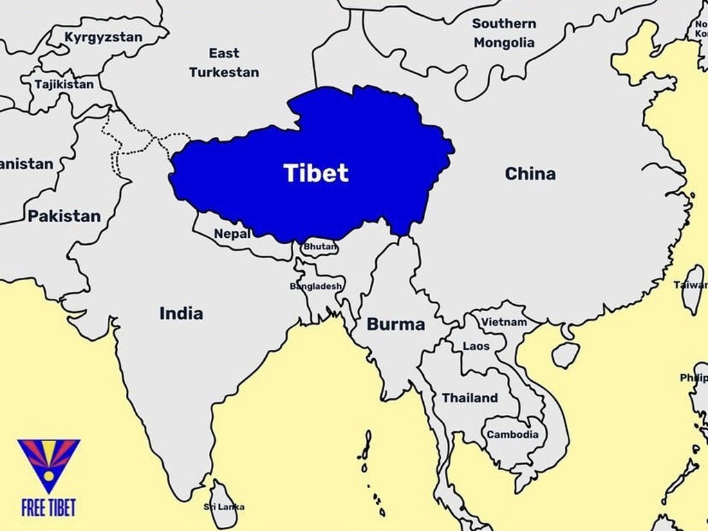 letak tibet