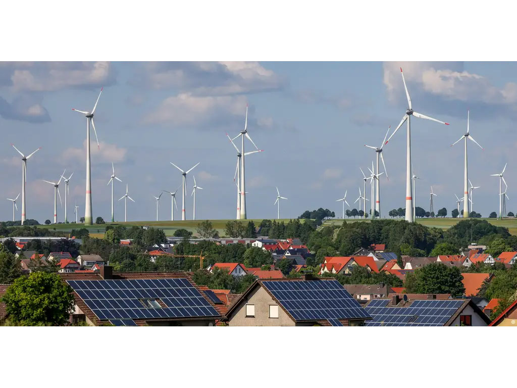 Taman energi angin di Lichtenau Jerman