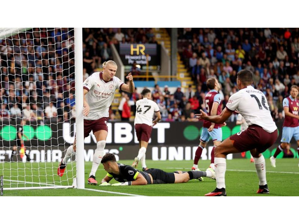 haaland rayakan gol city