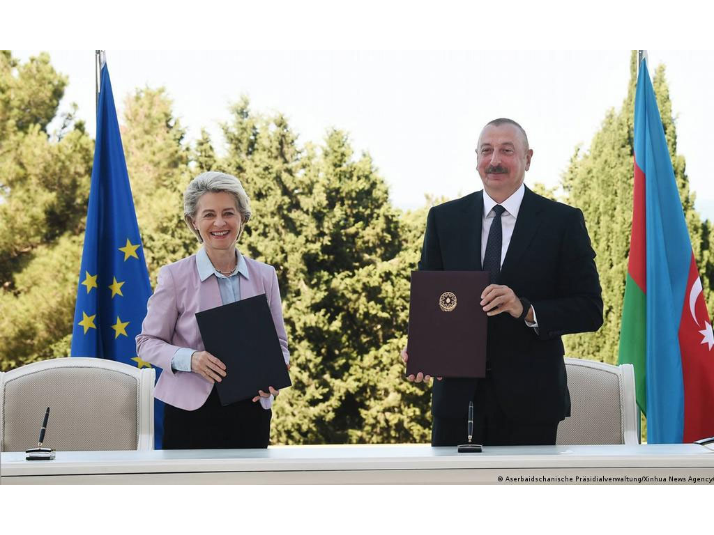 Ursula von der Leyen dan pemimpin Azerbaijan Ilham Aliyev