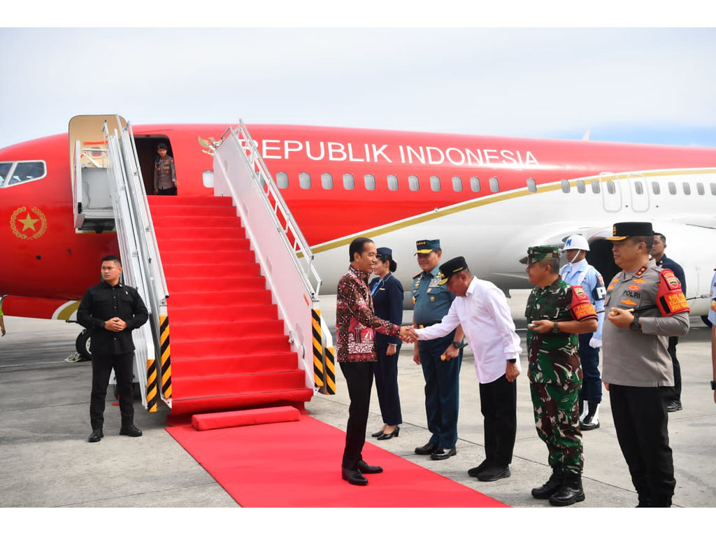 pangdam sambut jokowi