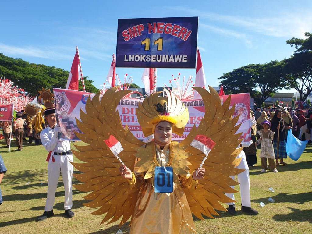 pawai hut kemerdekaan lhokseumawe3