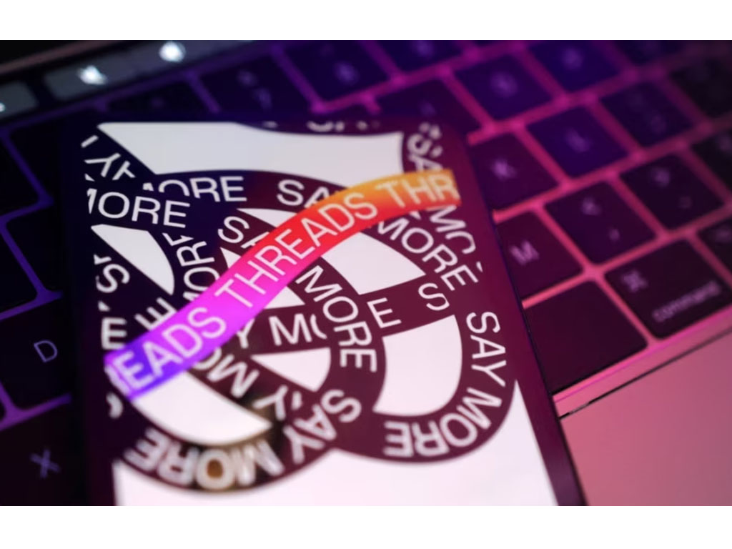 Logo aplikasi Meta Threads
