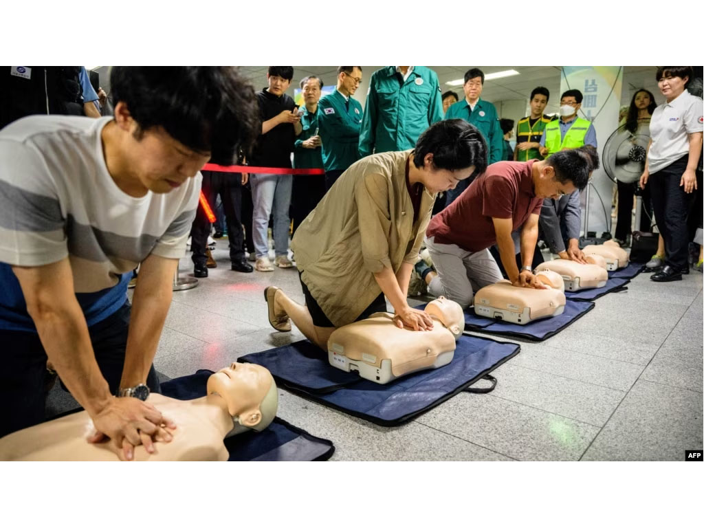 warga sipil korsel latihan