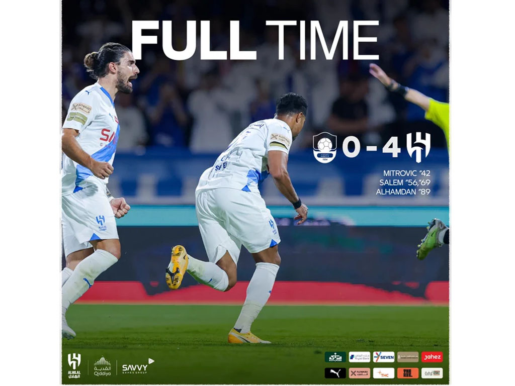 skor akhr al raed vs al hilal