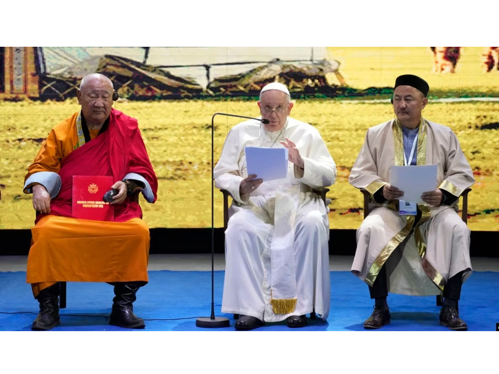 paus dialog agama di mongolia