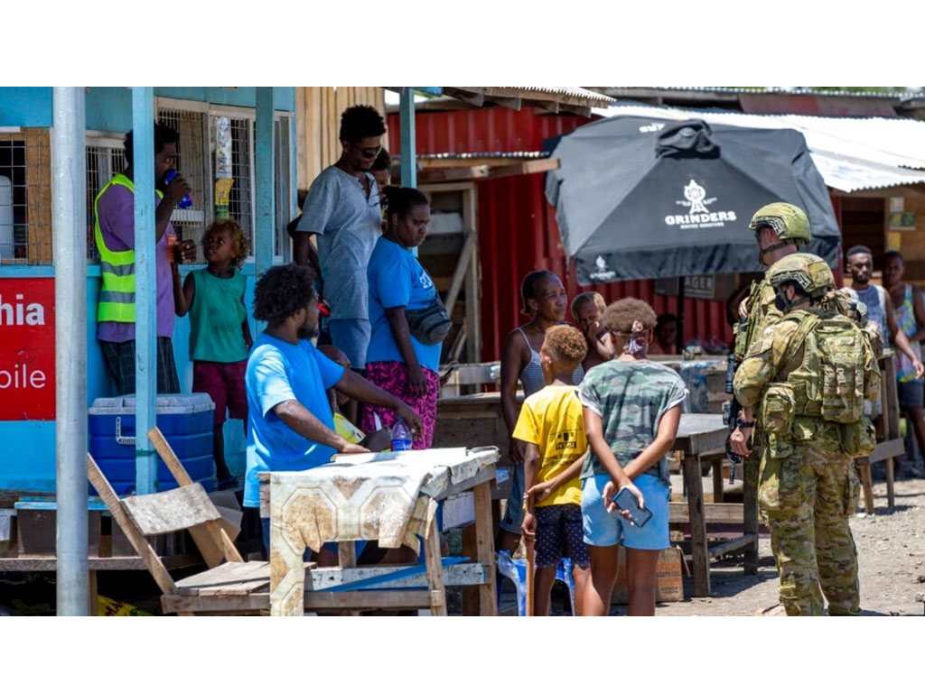 tentara austraia di solomon
