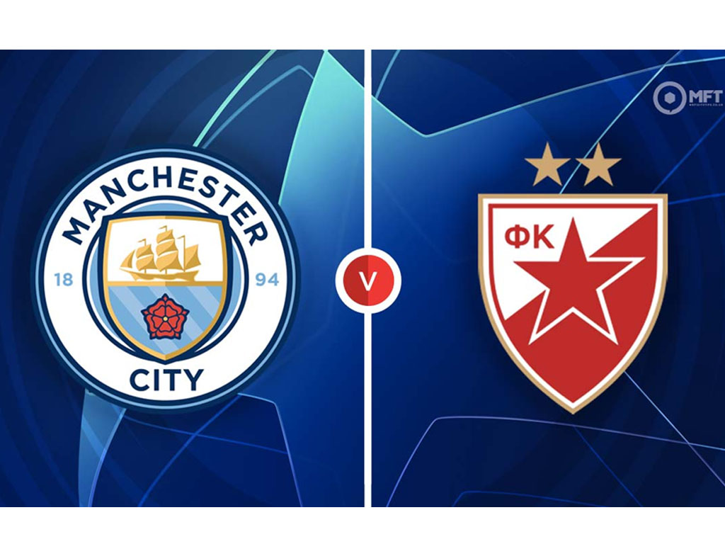 Manchester City vs Red Star Belgrade di Grup G Liga Champions pada 19