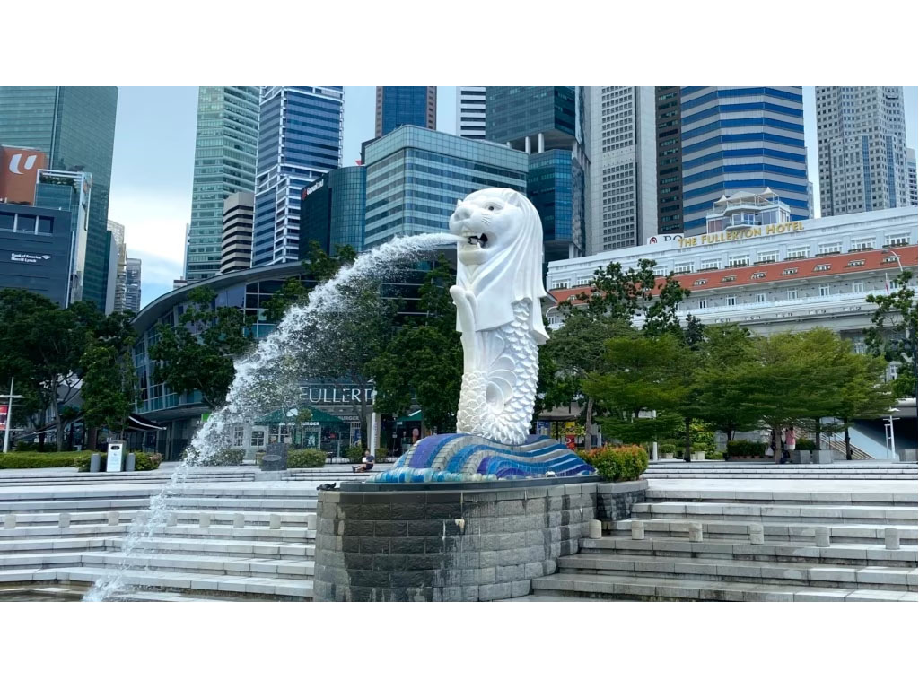 patung Merlion Singapura