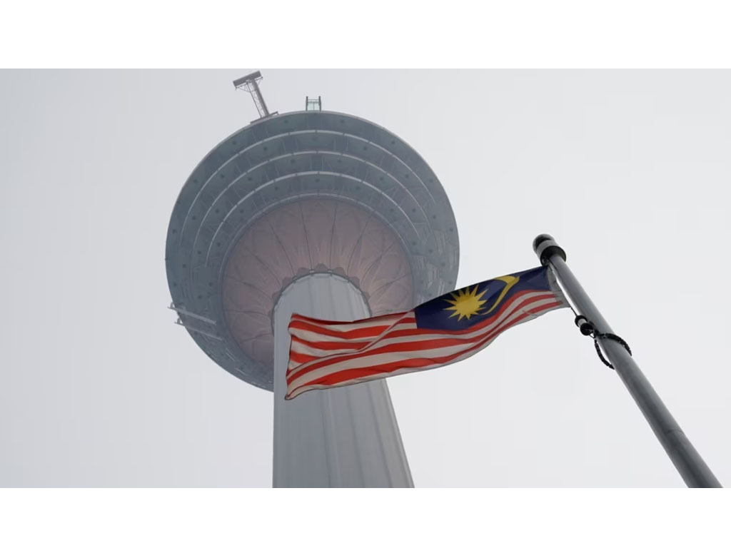 ilustrasi bendera Malaysia di KL