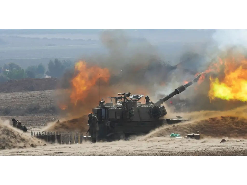 serangan artileri israel ke gaza