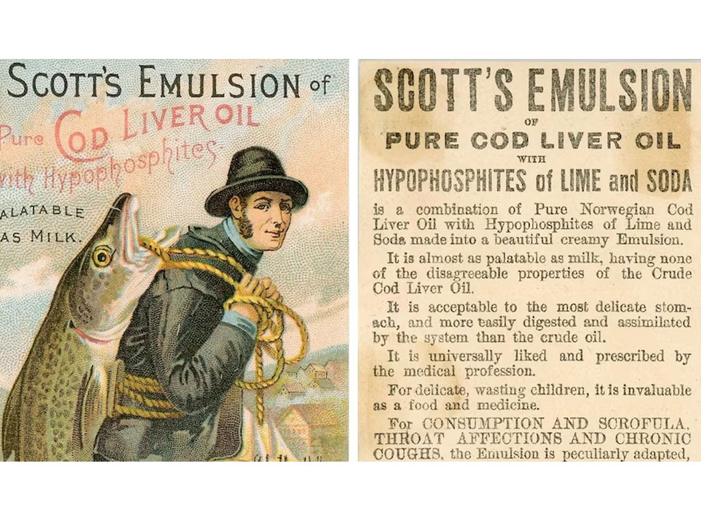 Iklan awal untuk Scott\\\\'s Emulsion