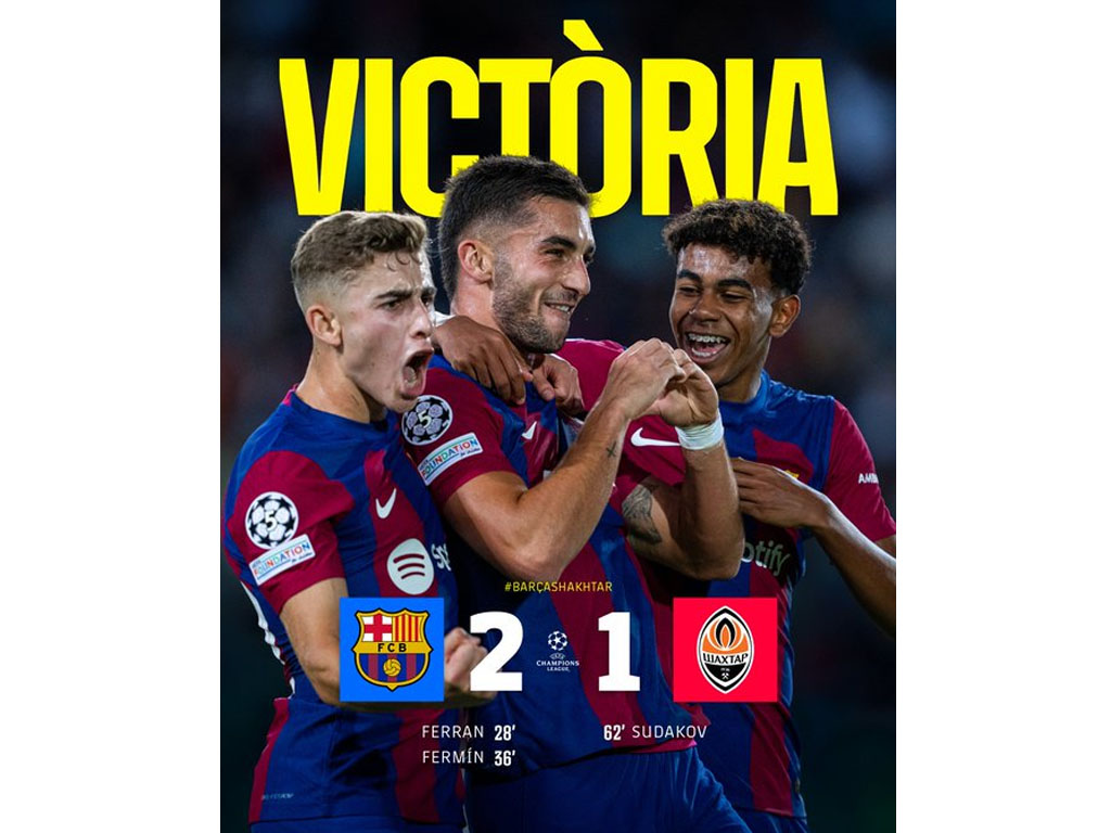 skor akhir barcelona vs shakhtar