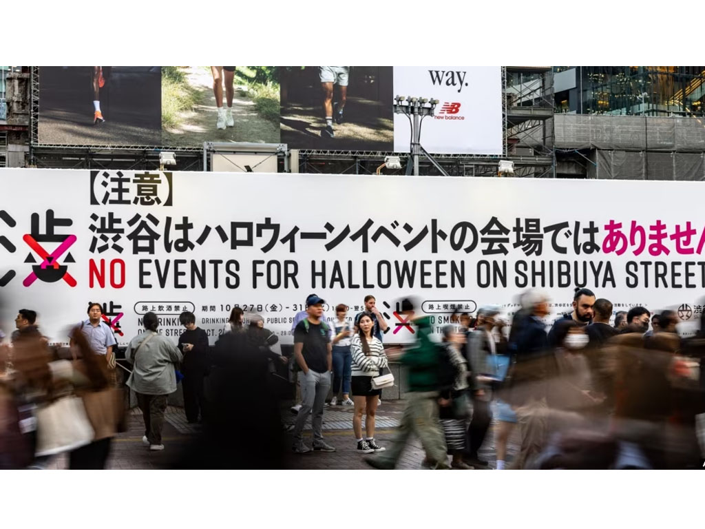 pengumuman tidak ada holloween di Shibuya