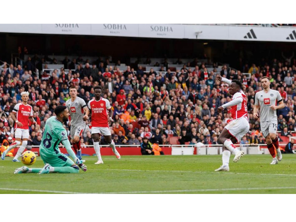 Eddie Nketiah cetak gol untuk Arsenal