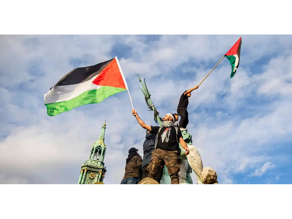 demo pro palestina di jerman