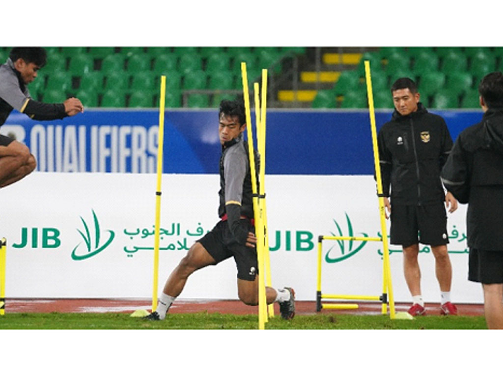 timnas indonesia latihan di Basra