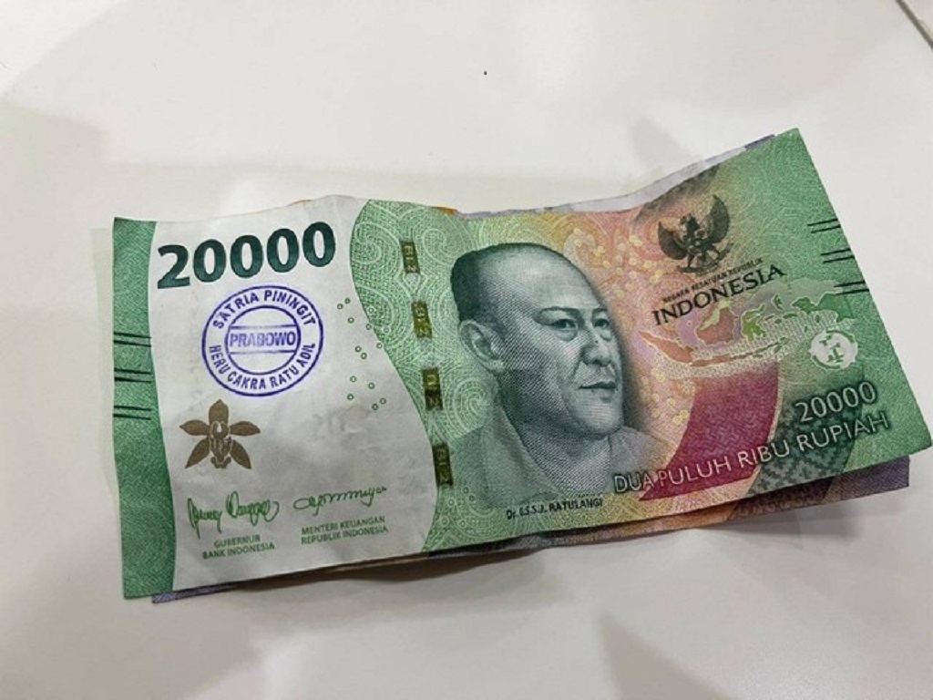 uang stempel Prabowo