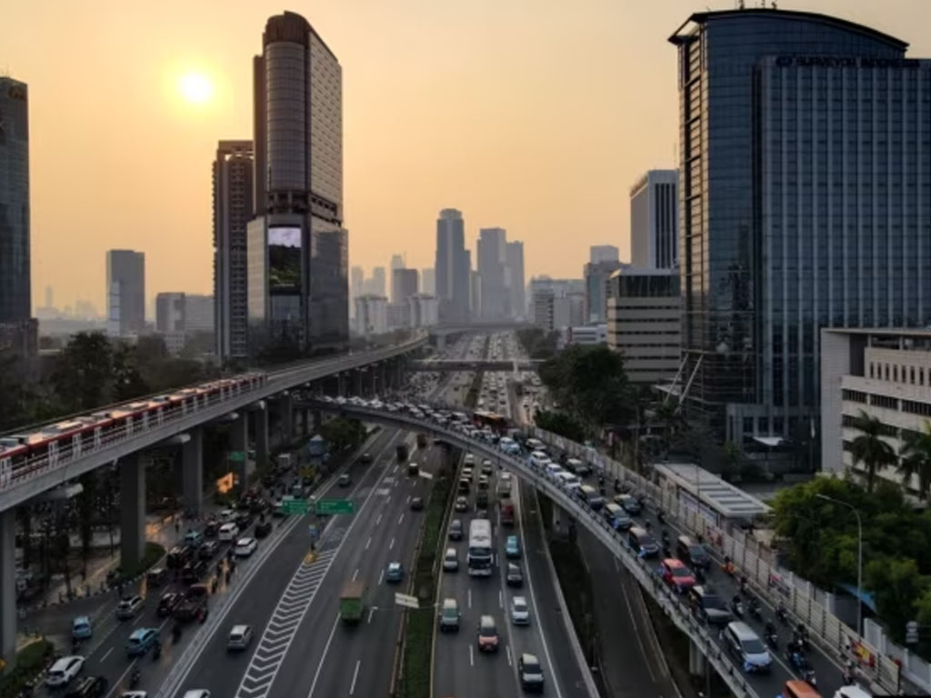 lalu lintas jam sibu di Jakarta