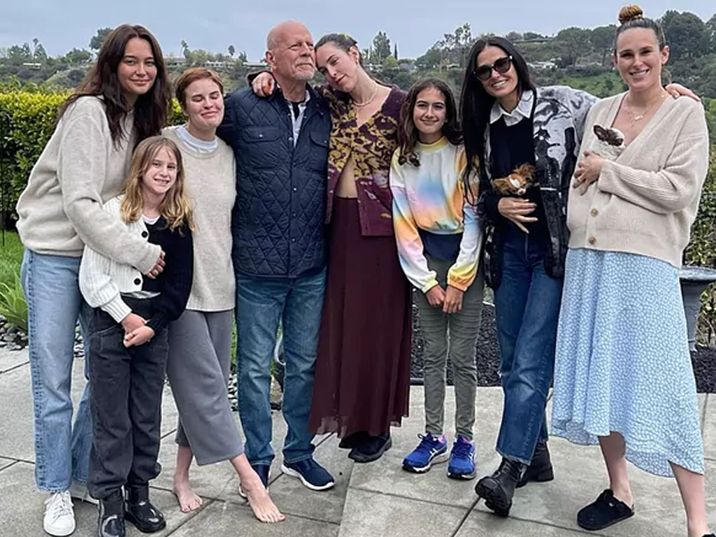 Bruce Willis dan keluarganya