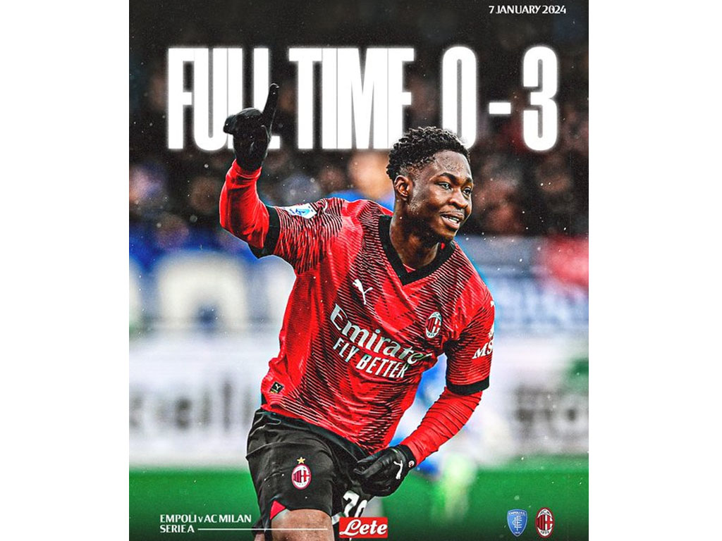 skor akhir empoli vs milan