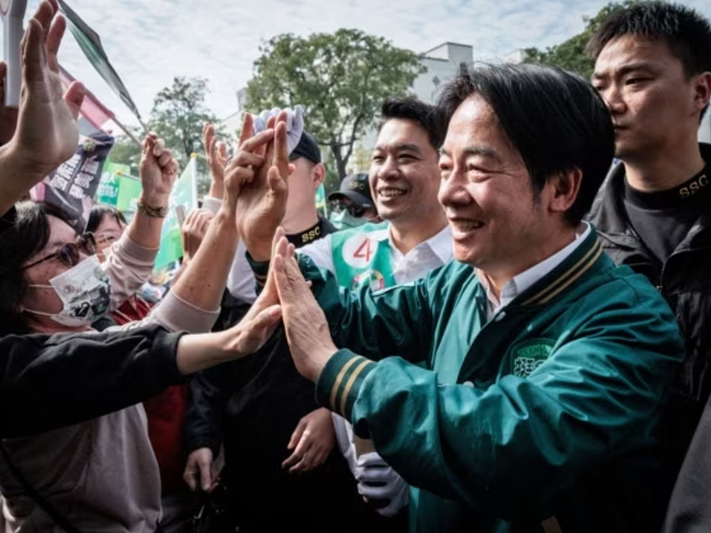 Capres Taiwan Lai Ching-te sapa pendukungnya