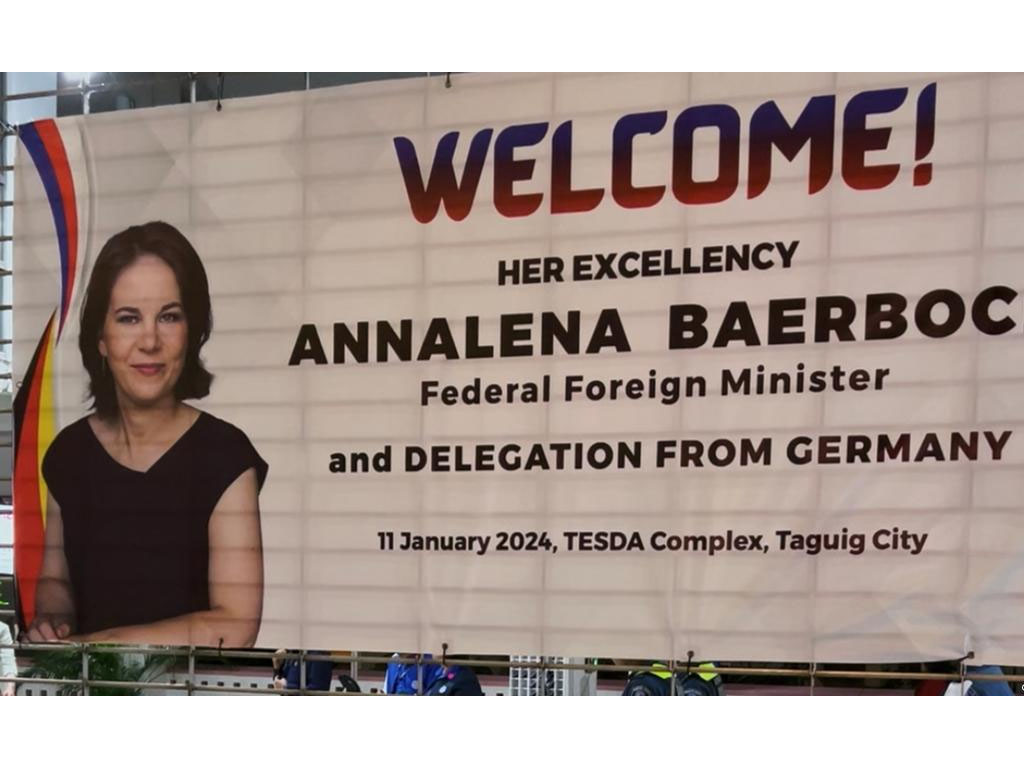 Menlu Jerman Annalena Baerbock disambut di Filipina