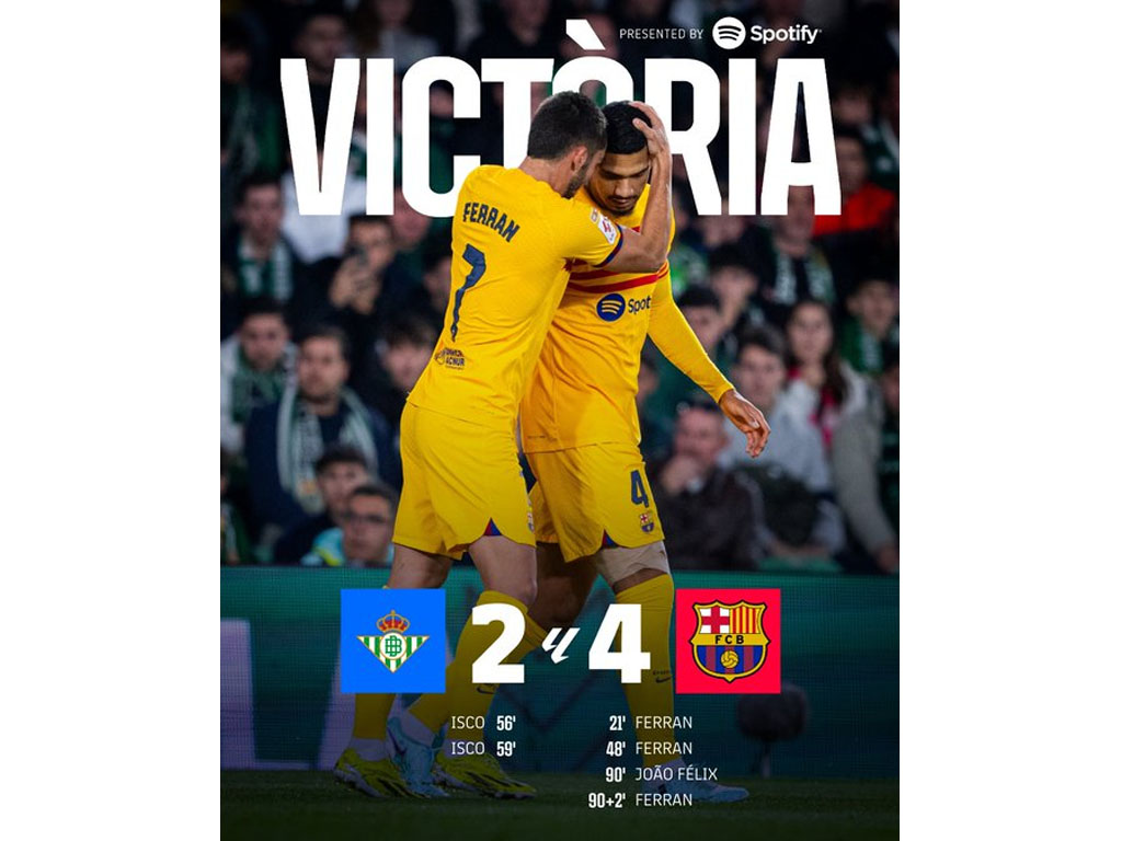 skor akhir betis vs barca