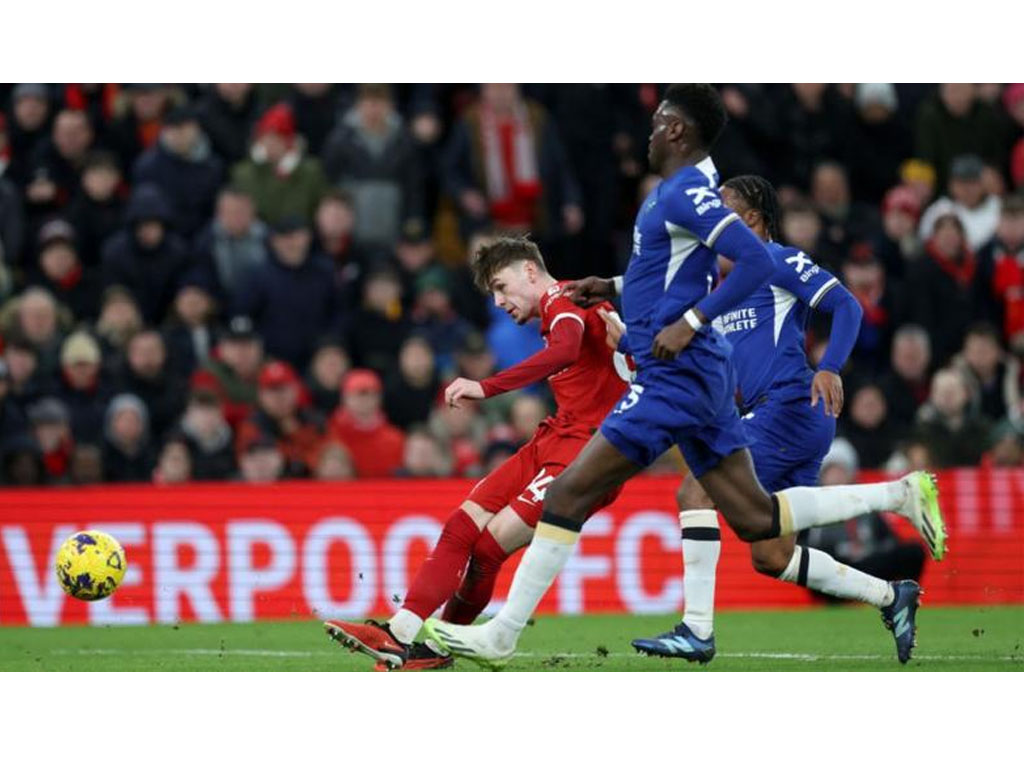 gol liverpool ke gawang chelsea