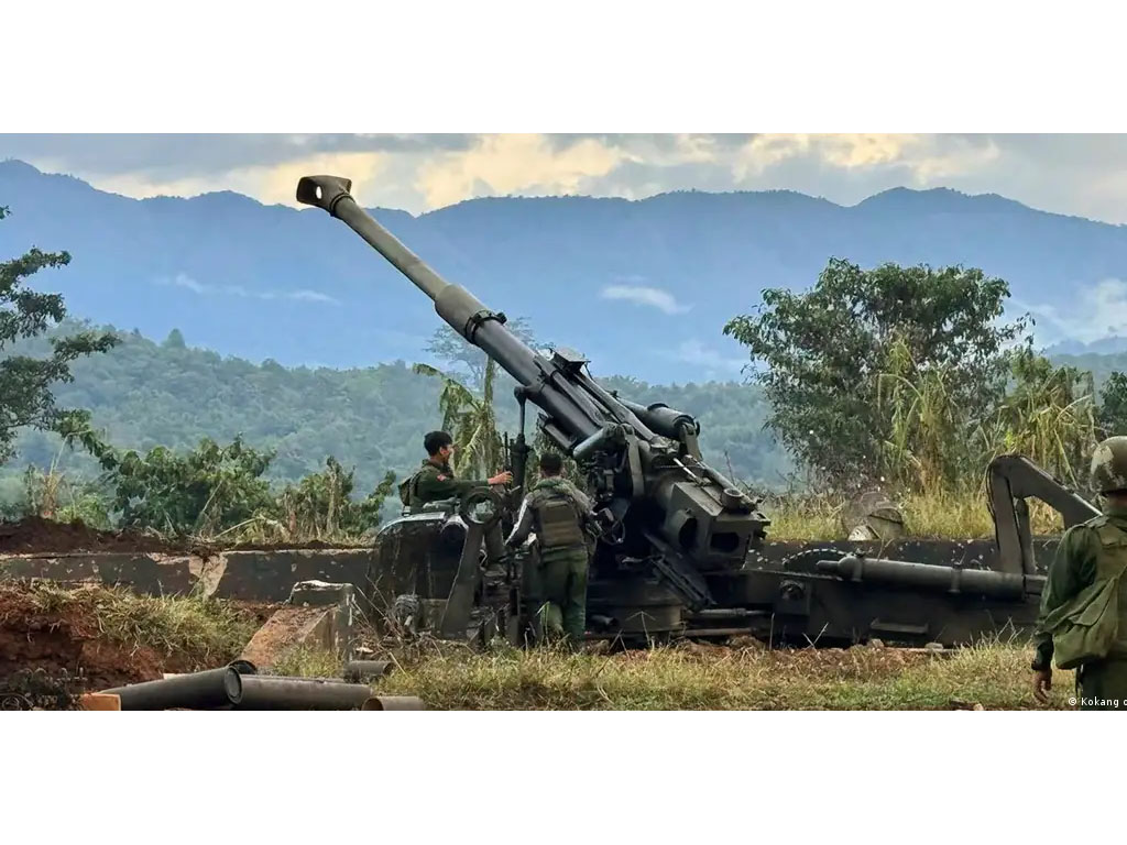 Senjata artileri kelompok pemberontak Myanmar