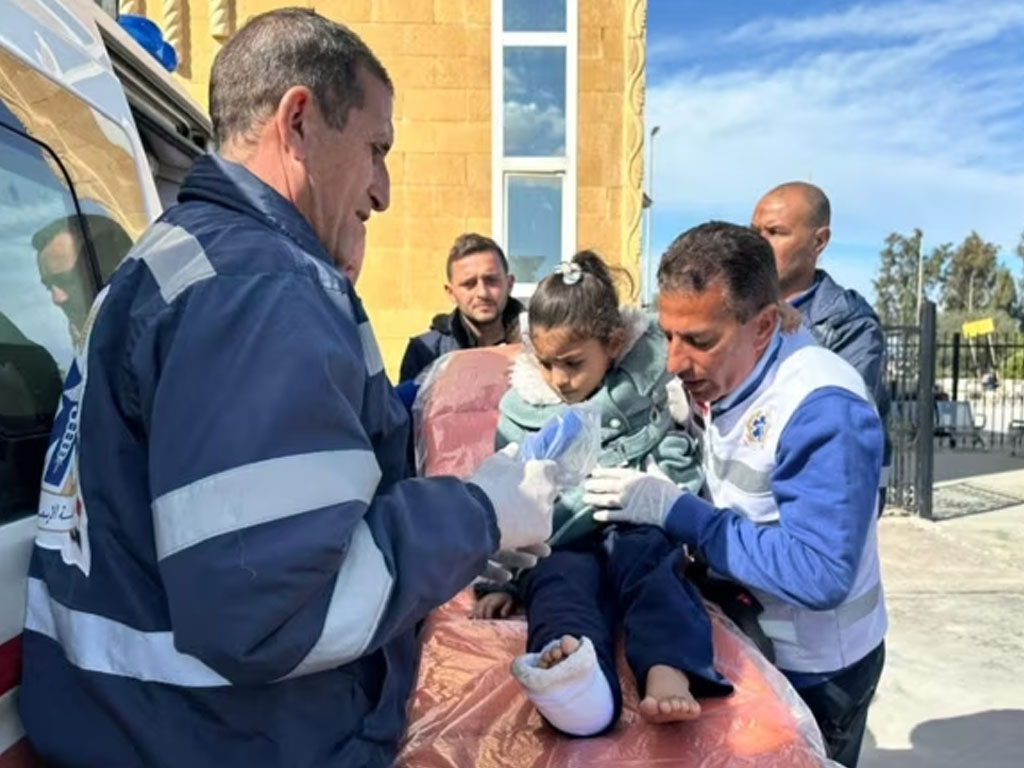 seorang anak palestina terluka