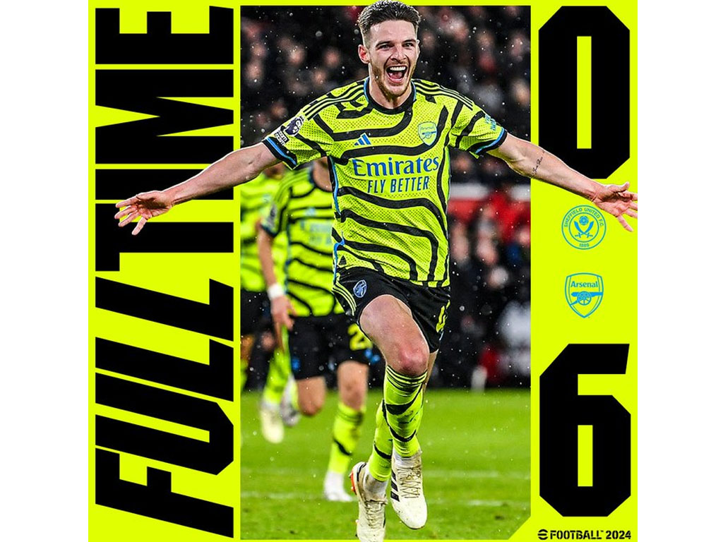 skor akhir sheffield vs arsenal