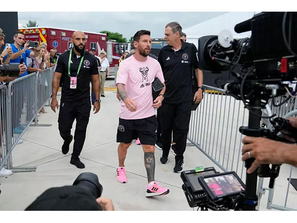 messi tiba di miami