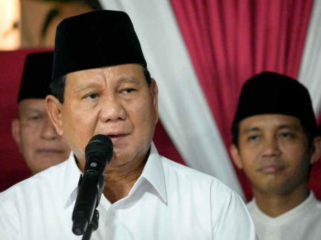 prabowo sampaikan pidato kemenangan