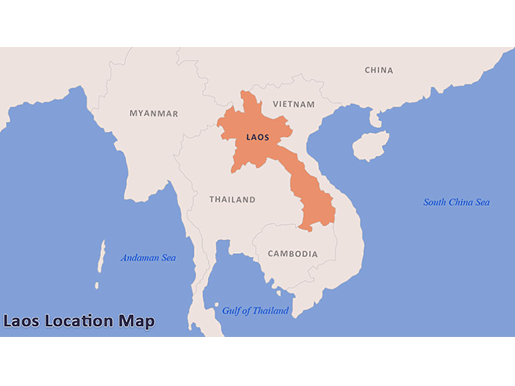 letak Laos