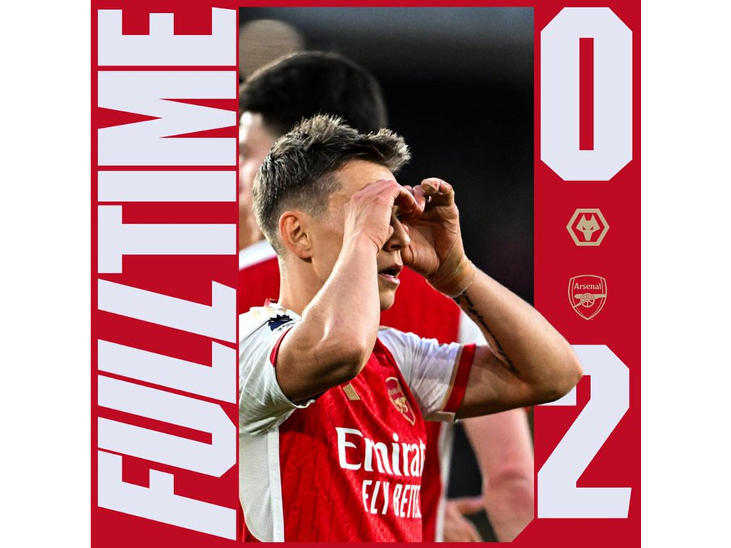 skor akhir wolves vs arsenal