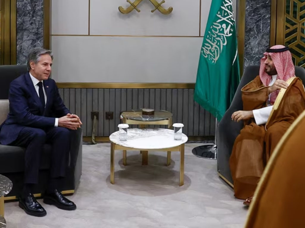 Blinken bertemu dengan pangeran saudi