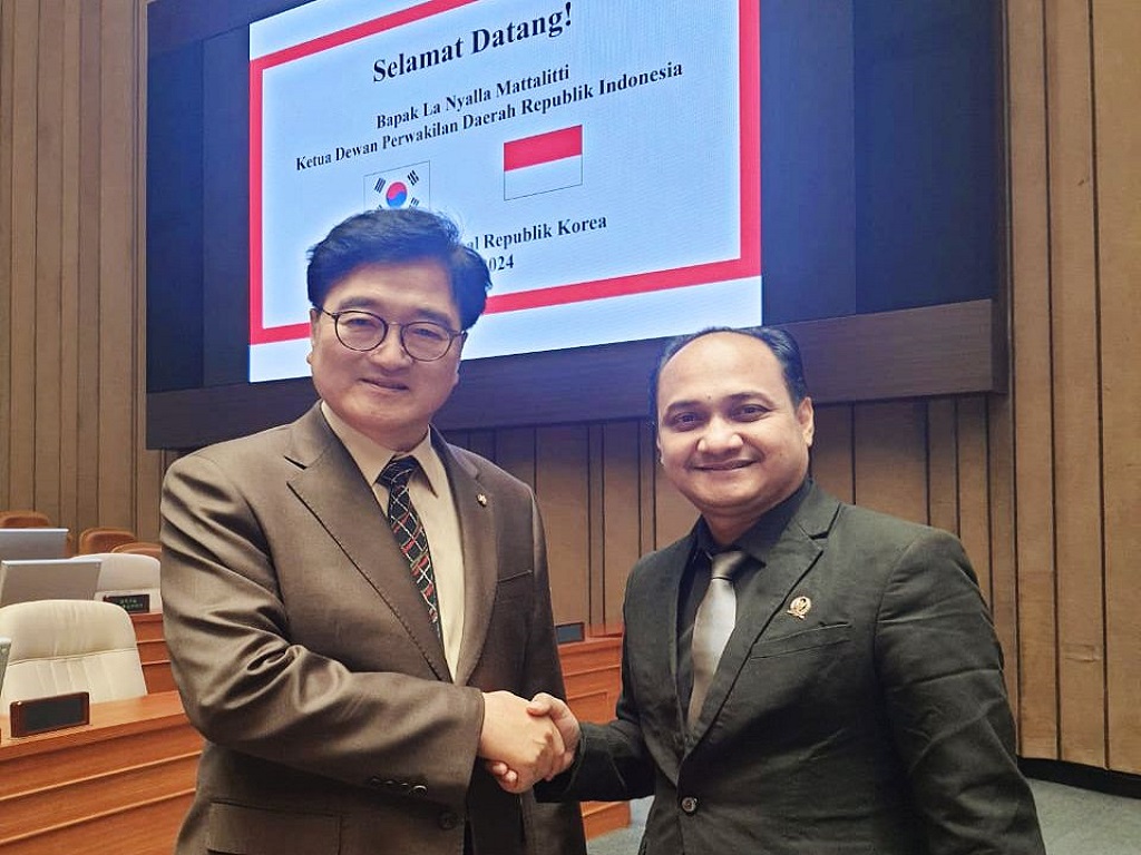 Bertemu Ketua Majelis Nasional Korea Selatan, Fachrul Razi Dipercaya Sebagai Speaker DPD RI Dorong Kerjasama
