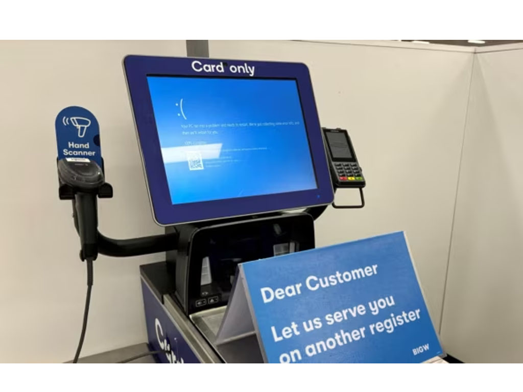 tulsan error di sebuah layar di Brisbane
