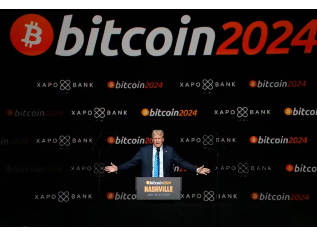 Donald Trump, pidato di Konferensi Bitcoin 2024