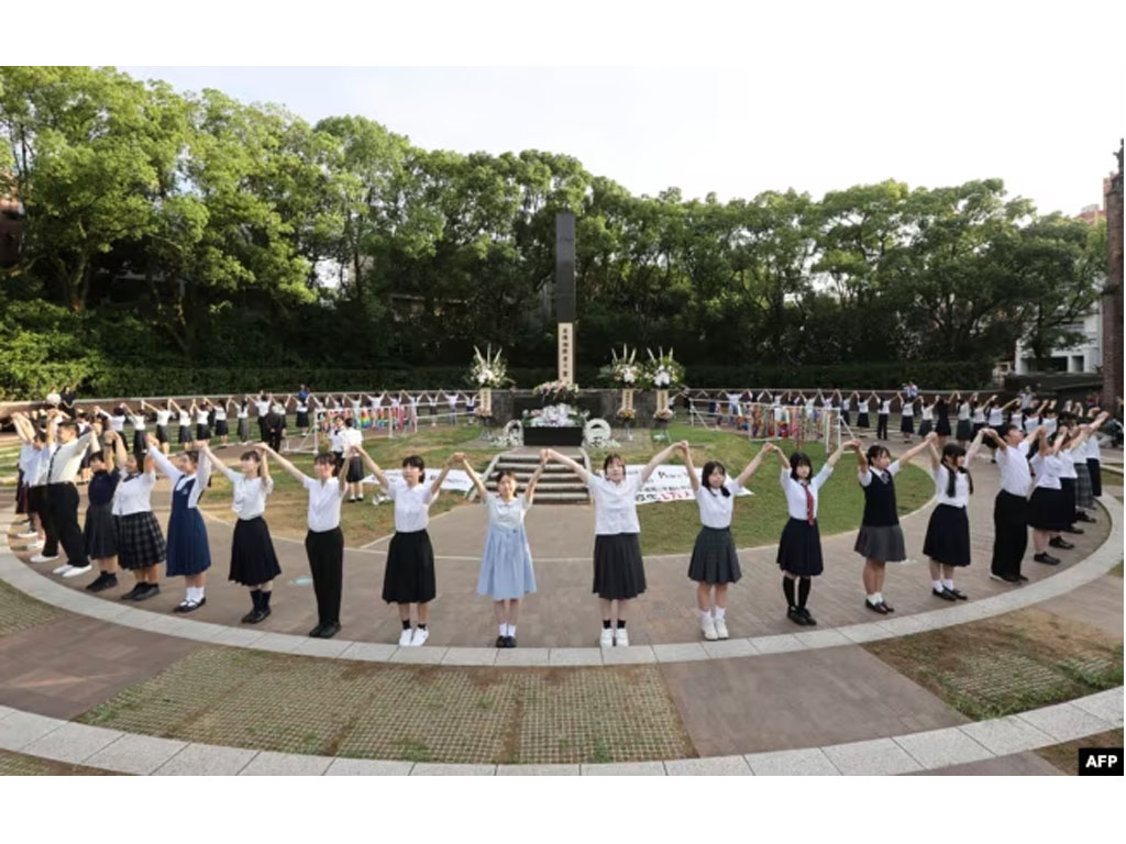 siswa peringati bom nagasaki