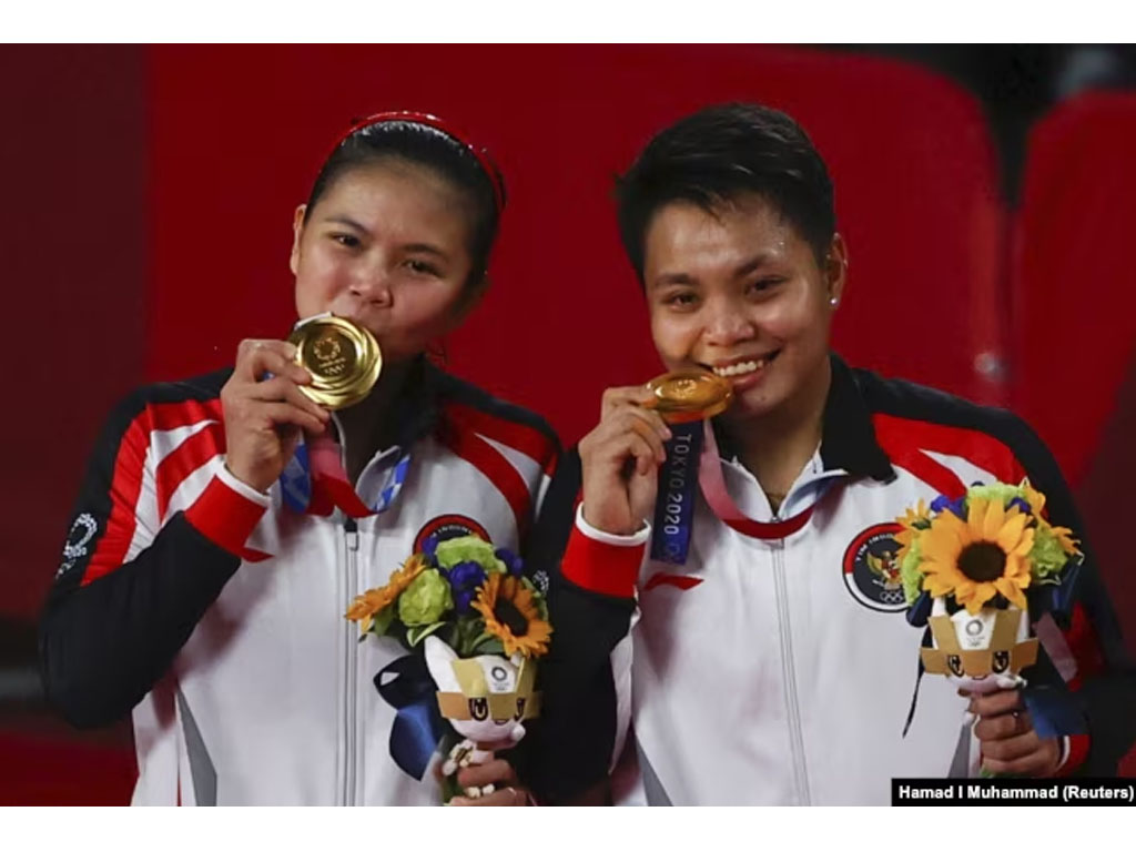 ganda putri bulutangkis rebut emas di olimpiade tokyo 2020